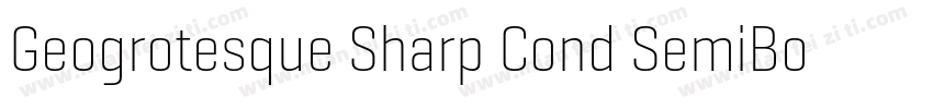 Geogrotesque Sharp Cond SemiBold字体转换